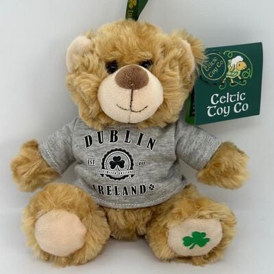Celtic Toy Co. Grey Dublin Ireland T-Shirt Teddy Bear